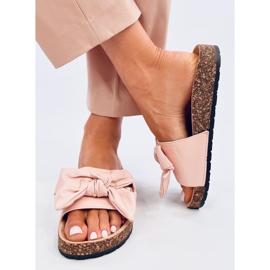 Bussi Pink korkkitossut rusetilla vaaleanpunainen 1