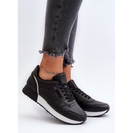 Merida Black Lace-up Platform nahkaiset urheilukengät musta 2