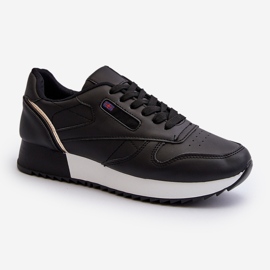 Merida Black Lace-up Platform nahkaiset urheilukengät musta 1