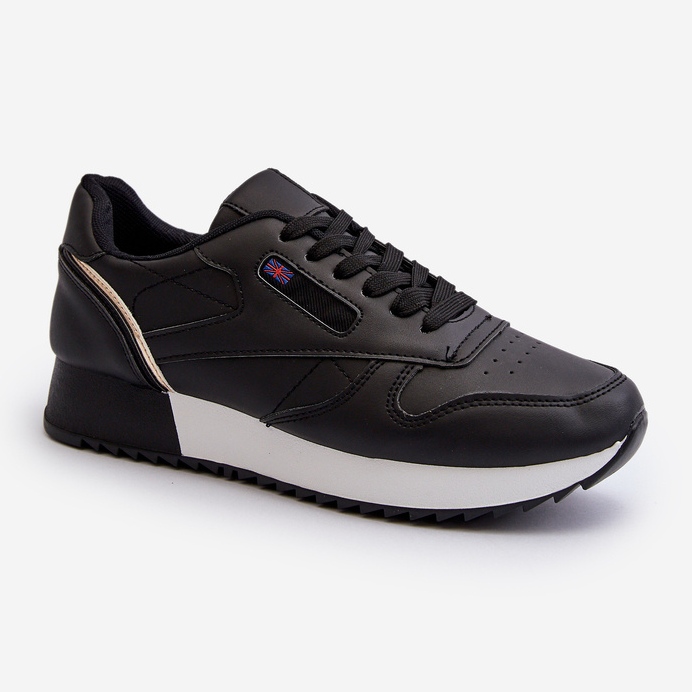 Merida Black Lace-up Platform nahkaiset urheilukengät musta 1