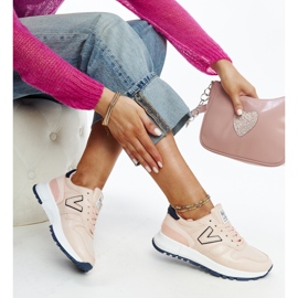 Olonion vaaleanpunaiset lenkkarit paksummalla pohjalla vaaleanpunainen 1