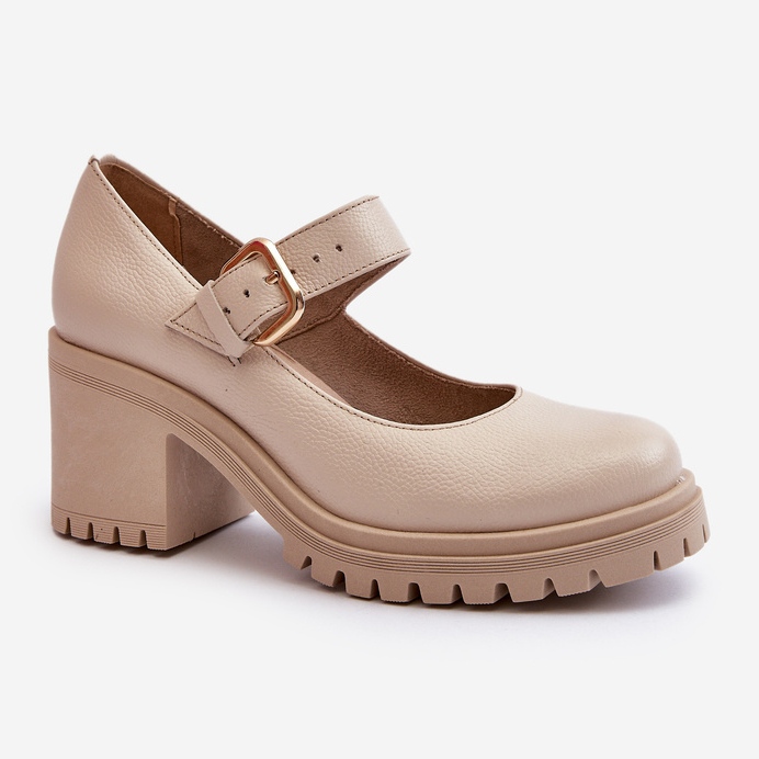 Zazoo 20166 beige nahkapumput 1