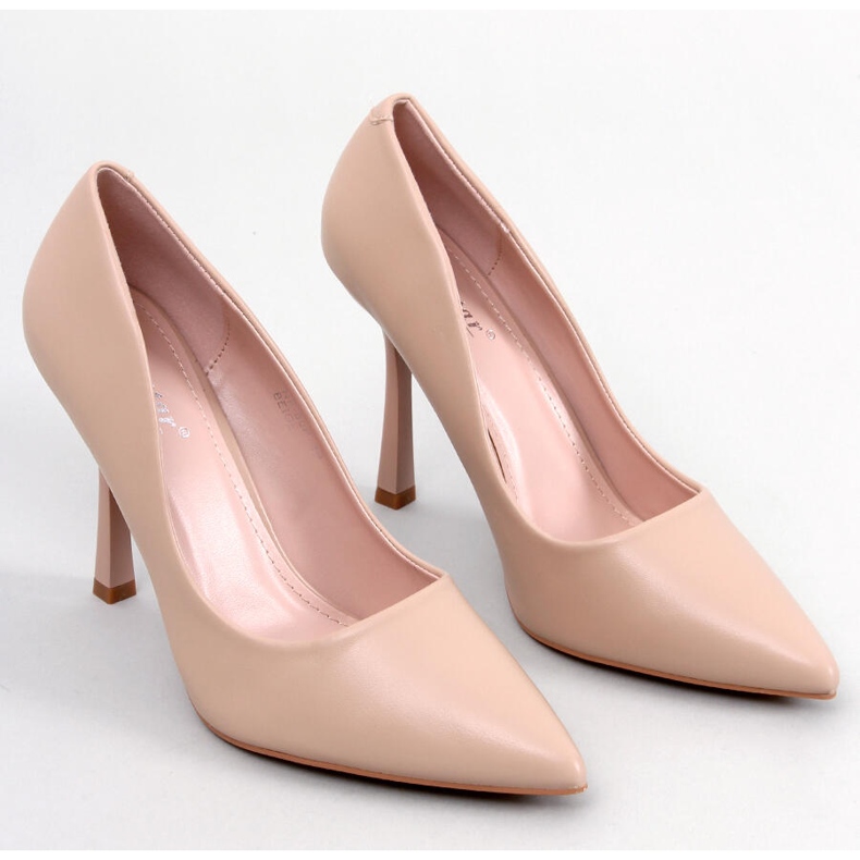 Klassiset naisten korkokengät Morita Beige 1