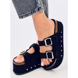 Galzai Black alustan korkkivarvastossut musta 2