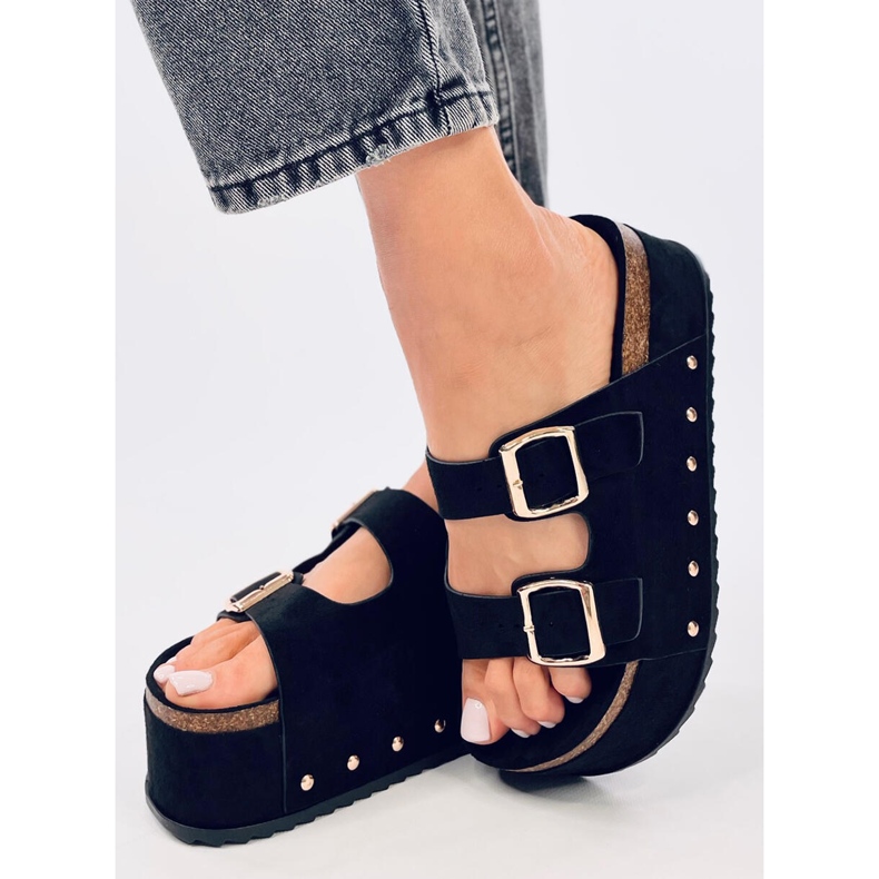 Galzai Black alustan korkkivarvastossut musta 2