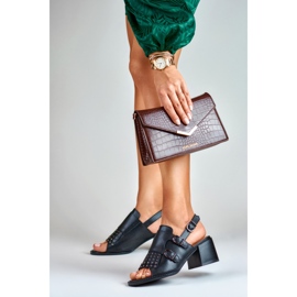 La.Fi Mustat sandaalit nappeilla 1