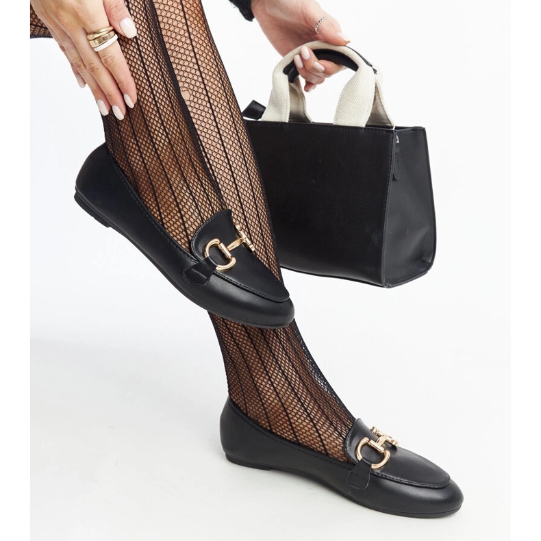 Mustat Tanja-solki mokkasiinit 1