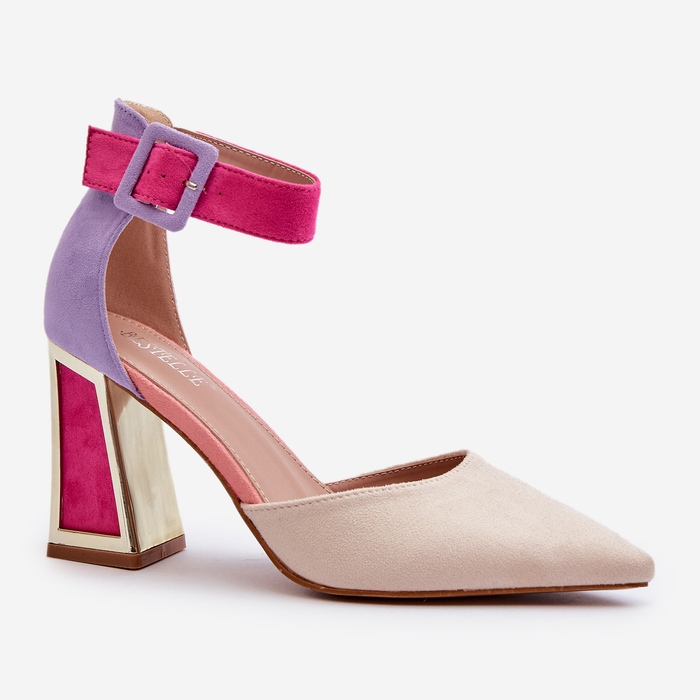 Mokkanahkapumput korkeakorkoisessa monivärisessä Lodhossa monivärinen 2