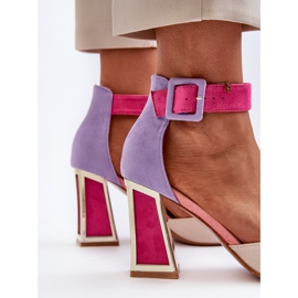 Mokkanahkapumput korkeakorkoisessa monivärisessä Lodhossa monivärinen 1