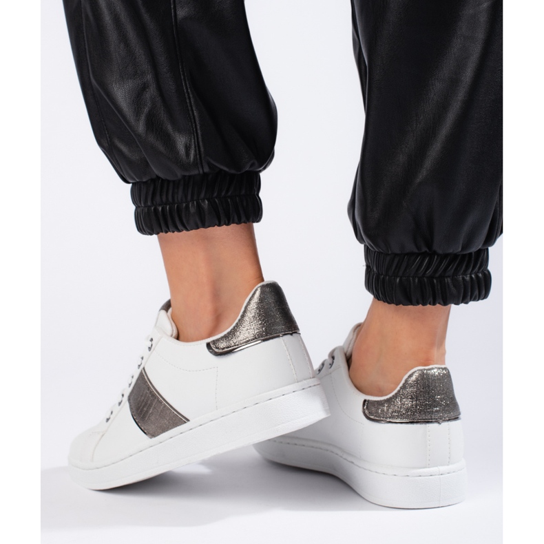 Naisten valkoiset urheilukengät valkoinen 2