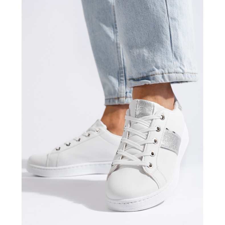 Naisten valkoiset urheilukengät valkoinen 1