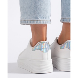 Naisten valkoiset urheilukengät valkoinen 2