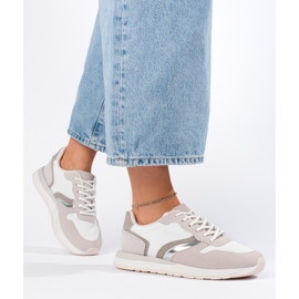 Naisten valkoiset urheilukengät valkoinen 1