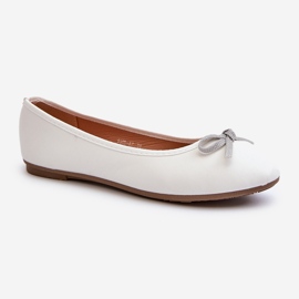 Eco Leather Ballet Flats Jousi, White Sandelal valkoinen 1