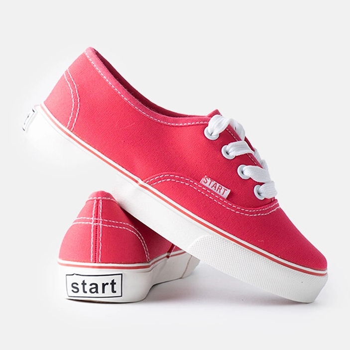 Costranan tummanpunaiset lasten tennarit vaaleanpunainen 1