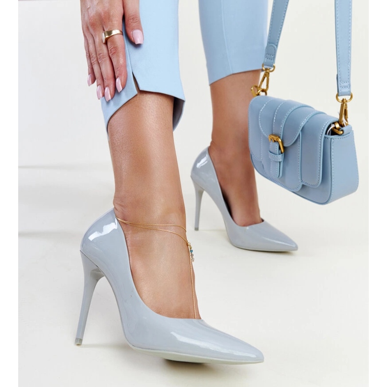 Vaaleanharmaat kiiltokorkeudet, joissa on Jadoin-nahkainen sisäosa 1