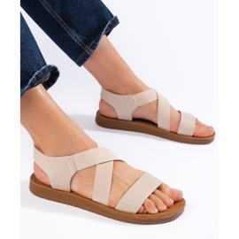 Naisten beige-sandaalit 1