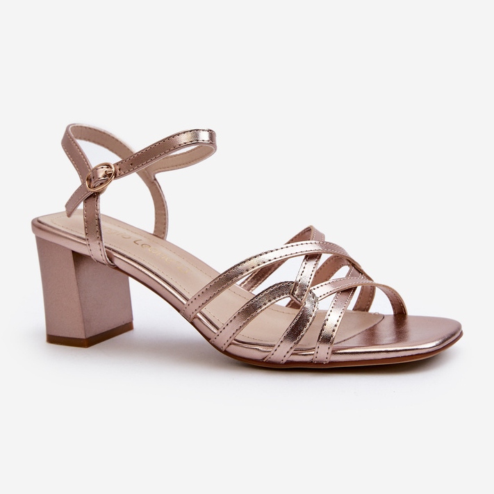 Naisten korkeakorkoiset sandaalit Sergio Leone SK065 kultaa kultainen 2