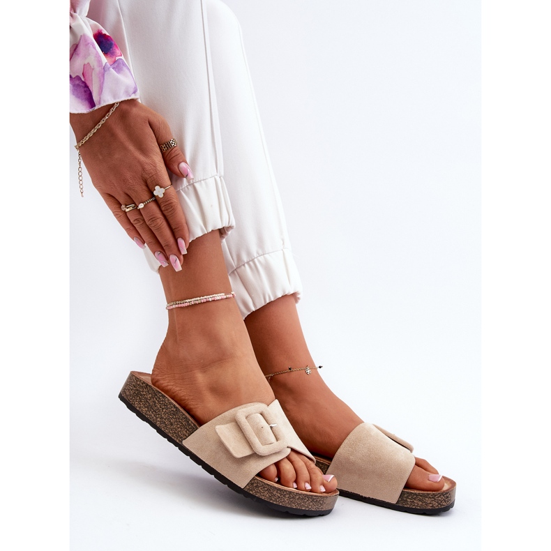 Naisten varvastossut soljella Eco Suede Beige Laeltia 1