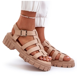 Naisten roomalaiset sandaalit beige Rosarose 10