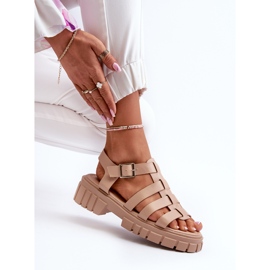 Naisten roomalaiset sandaalit beige Rosarose 9