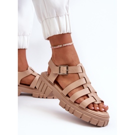 Naisten roomalaiset sandaalit beige Rosarose 6