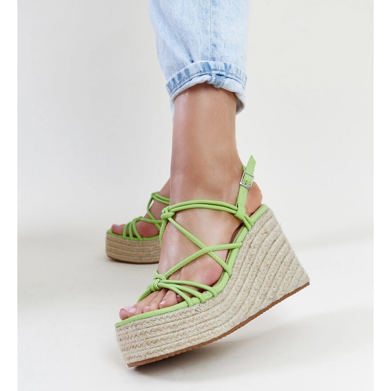 Vihreät Maran kiila sandaalit 1