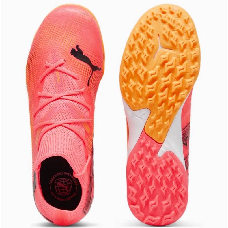 Puma Future 7 Match Tt + Mid Jr 107731-03 jalkapallokengät vaaleanpunainen 1