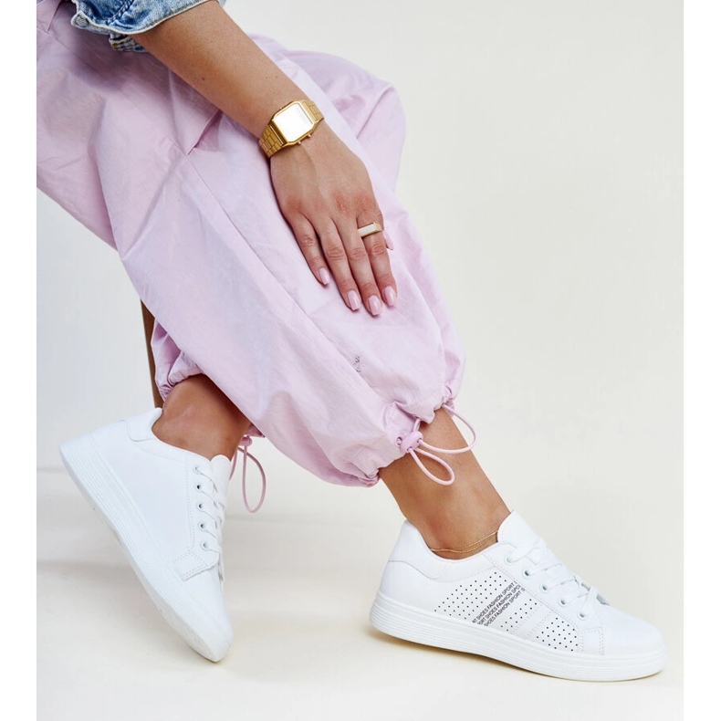 Valkoiset Berdine eko-nahkaiset lenkkarit valkoinen 1