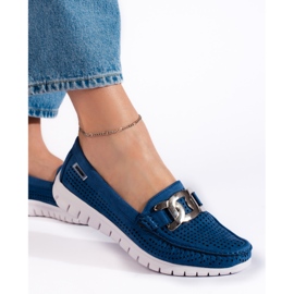Goodin Naisten siniset harjakattoiset mokasiinit sininen 2