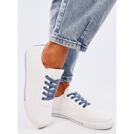 Costier Vaaleansiniset naisten harjakattoiset lenkkarit valkoinen 2