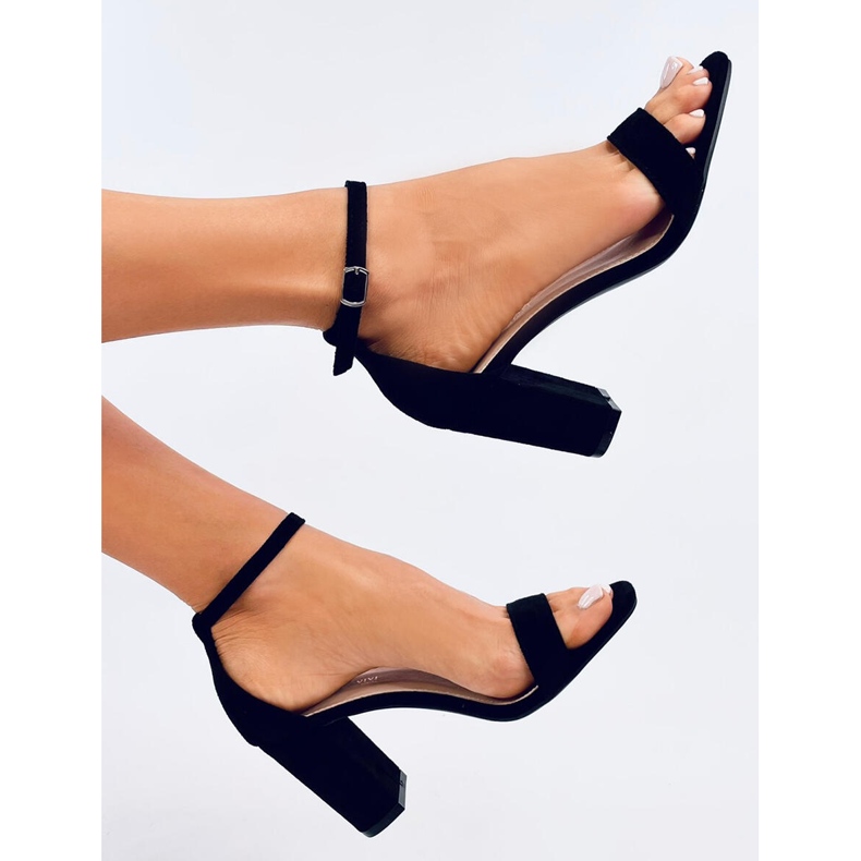 Monner Mustat korkokengät sandaalit 1