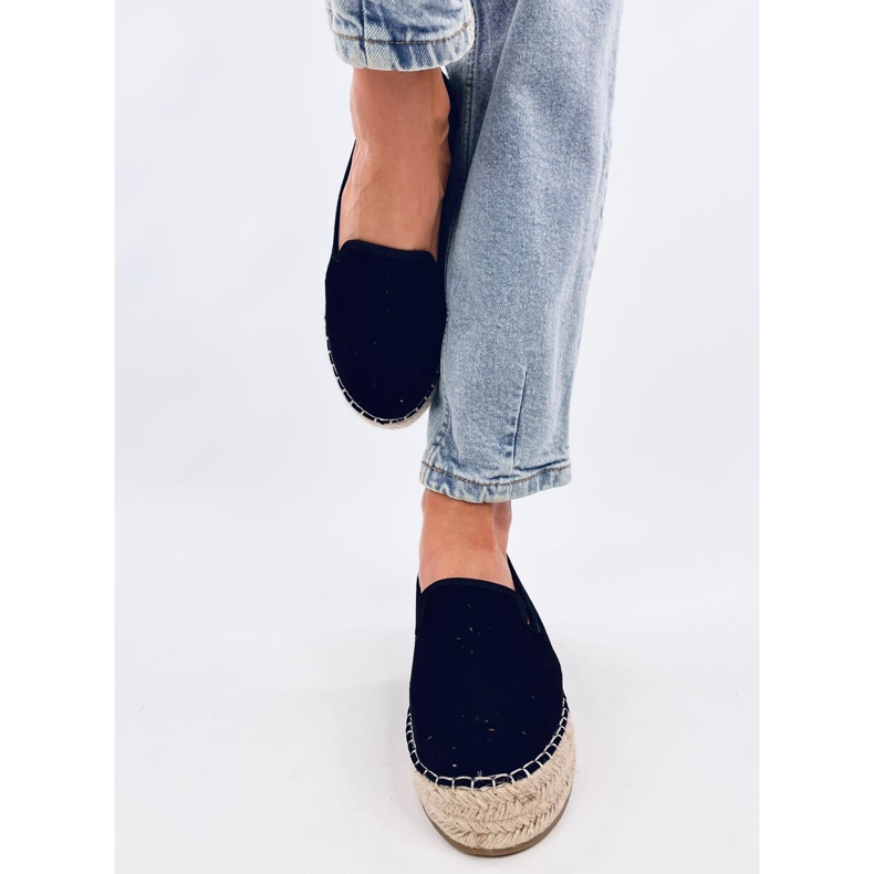 Rigois Black harjakattoiset espadrillit musta 1
