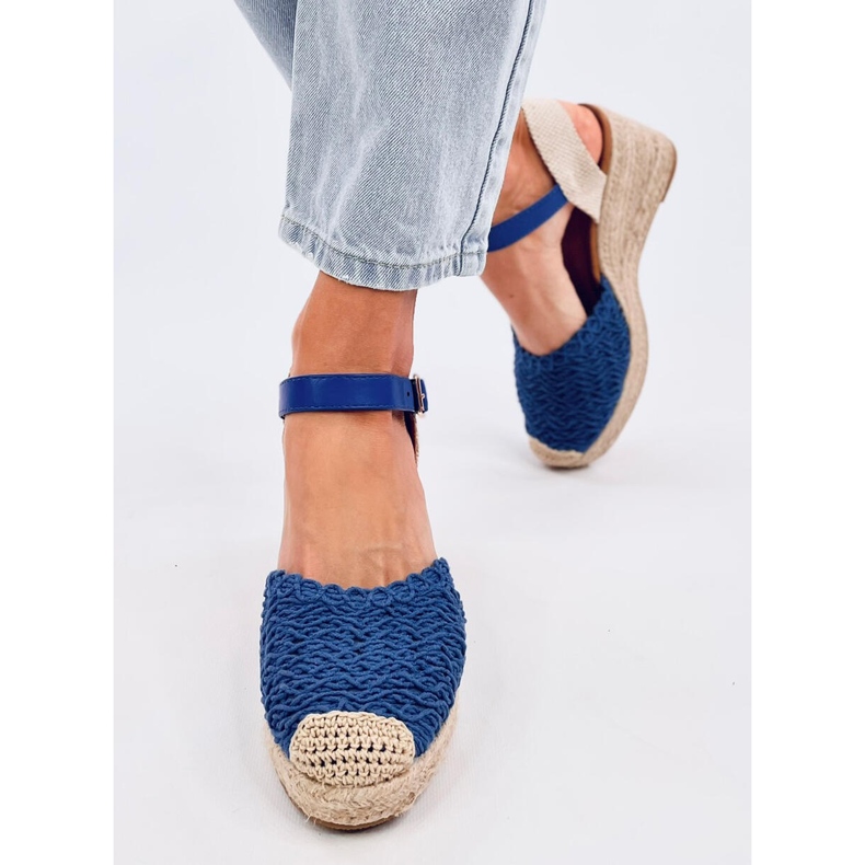 Morelli Blue espadrille-kiila sandaalit sininen 1