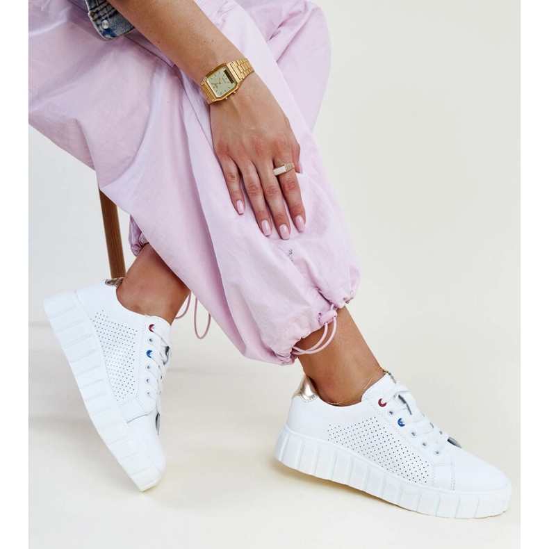 Zvonka valkoiset nahkalenkkarit valkoinen 1