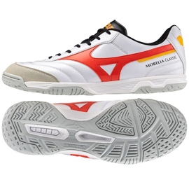 Mizuno Morelia Sala Classic Q1GA240291 jalkapallokengissä valkoinen 1