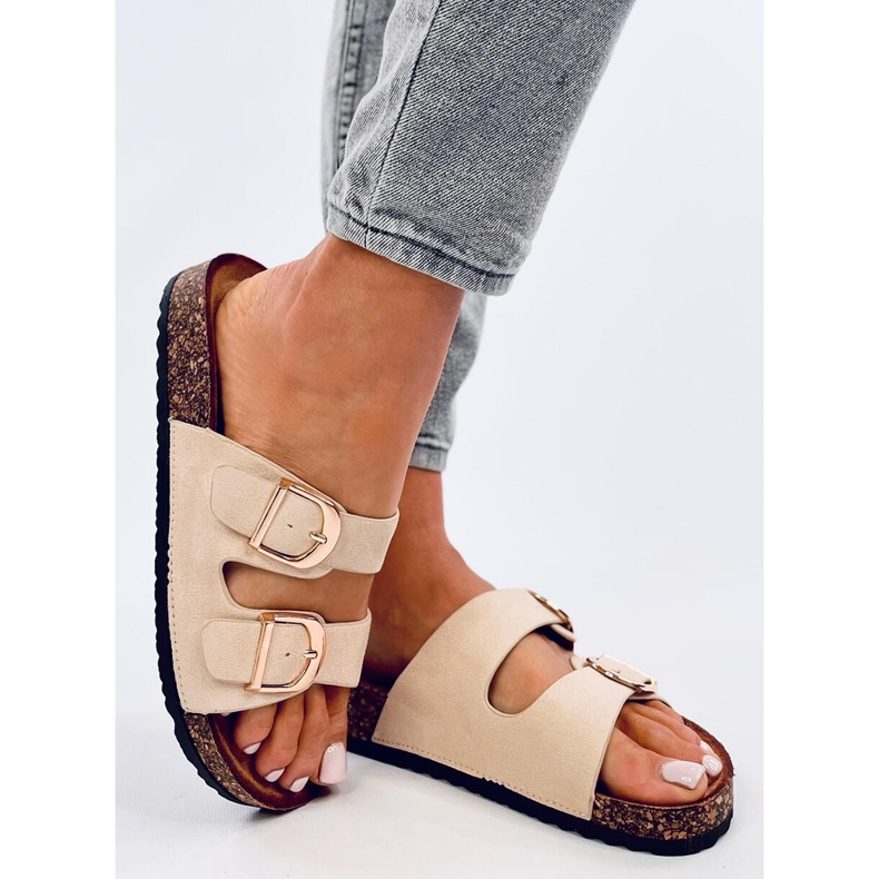 Scholki Byrd Beige korkkitossut 2