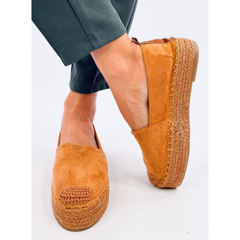 Espadrillit paksulla Poulain Camel -pohjalla ruskea 1