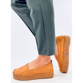 Espadrillit paksulla Poulain Camel -pohjalla ruskea 2