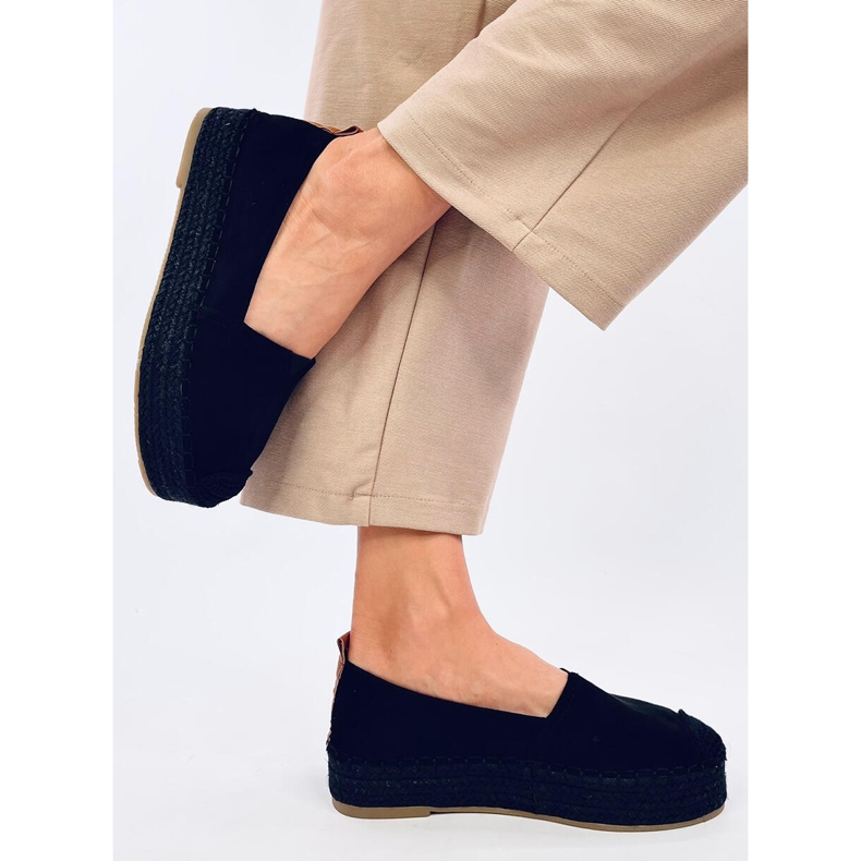 Poulain Black espadrillit paksulla pohjalla musta 2