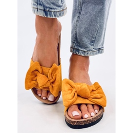 Kiara Keltaiset korkkitossut keltainen 1