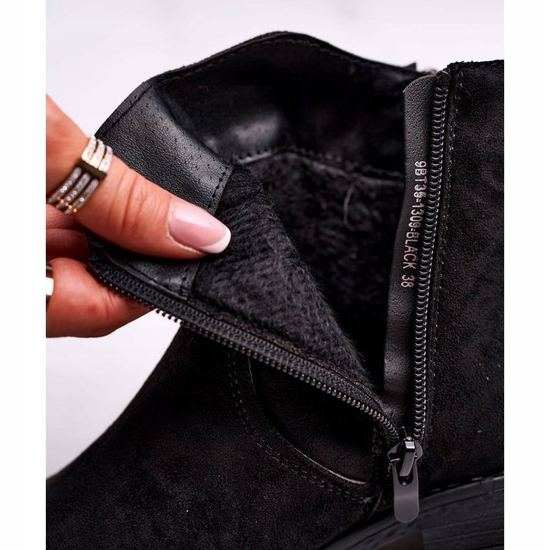 Evento Naisten Cowboy -saappaat Matalakorkoiset Musta Plemmi 4