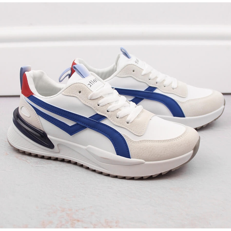 Miesten valkoiset urheilukengät Atletico 23721 valkoinen 1