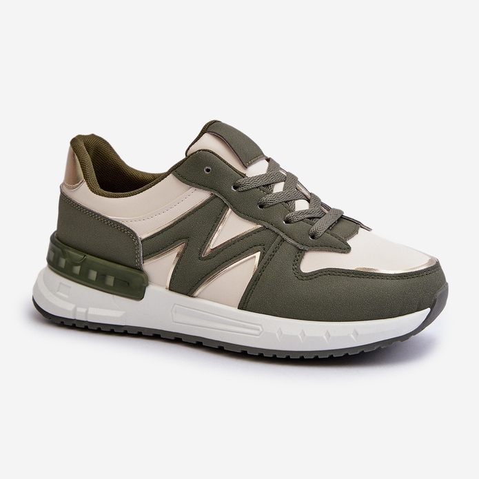 Naisten lenkkarit Eco-nahasta, vihreä Kaimans 1