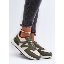 Naisten lenkkarit Eco-nahasta, vihreä Kaimans 2