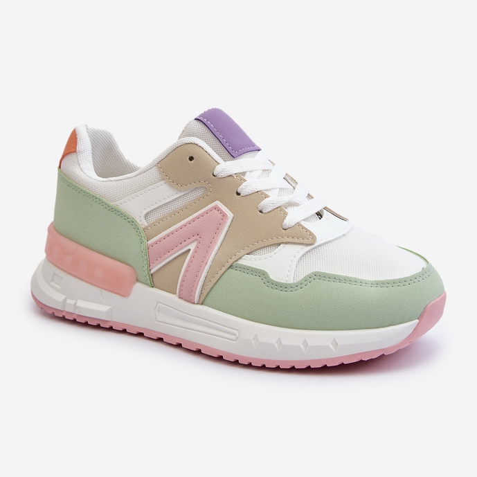 Naisten tennarit, jotka on valmistettu ekologisesta nahasta moniväristä vinelliä monivärinen 1