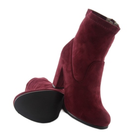 Syksyiset korkokengät A921 viininpunaiset punainen 2