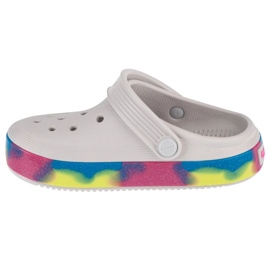 Crocs Off Court Glitter Band Kids Clog 209714-1FS varvastossut valkoinen 1