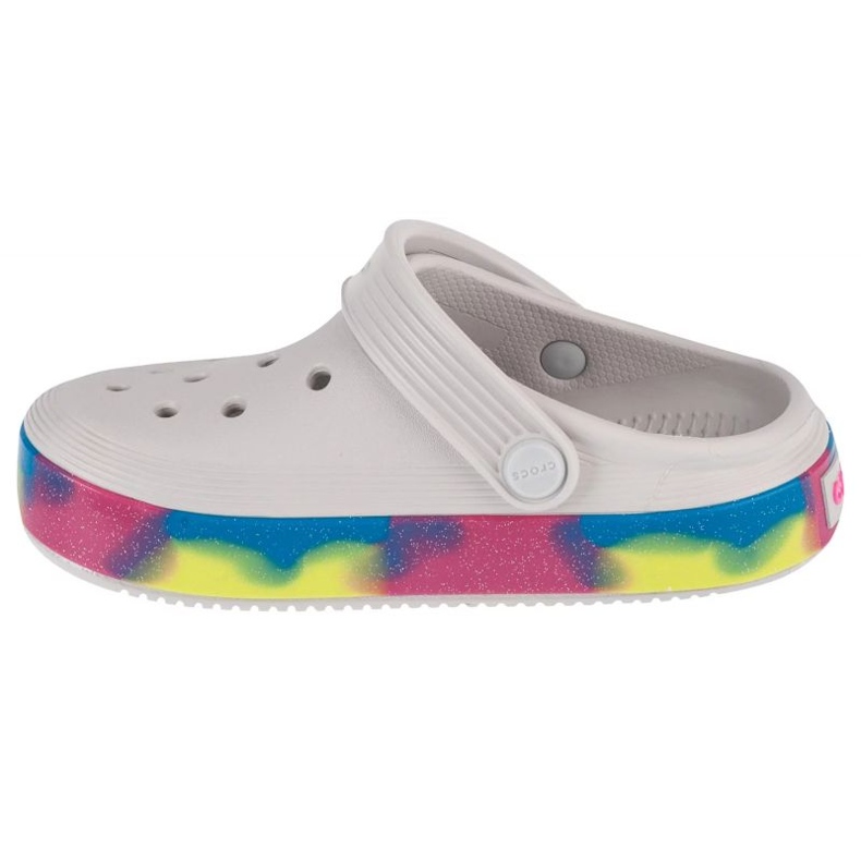 Crocs Off Court Glitter Band Kids Clog 209714-1FS varvastossut valkoinen 1
