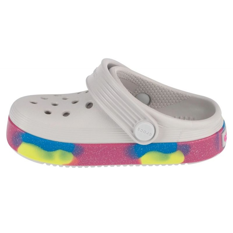 Crocs Off Court Glitter Band Clog T 209717-1FS varvastossut valkoinen 1